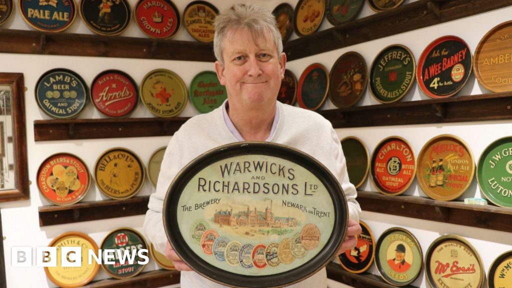 Man with 1,500 beer trays says he is preserving brewing history