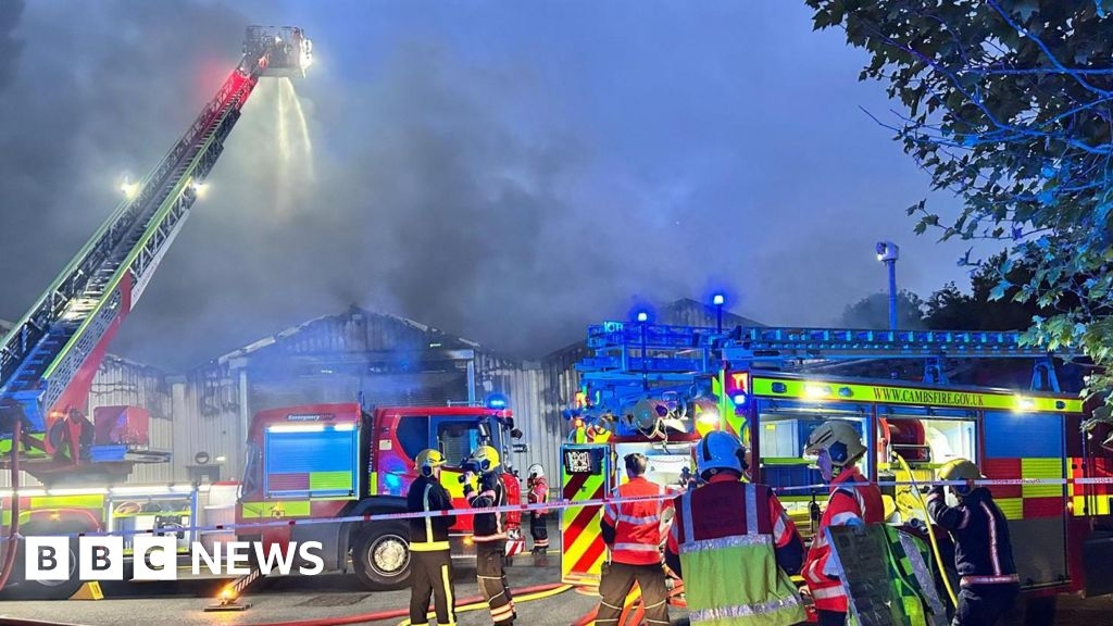Firefighters tackle Whittlesford industrial building blaze