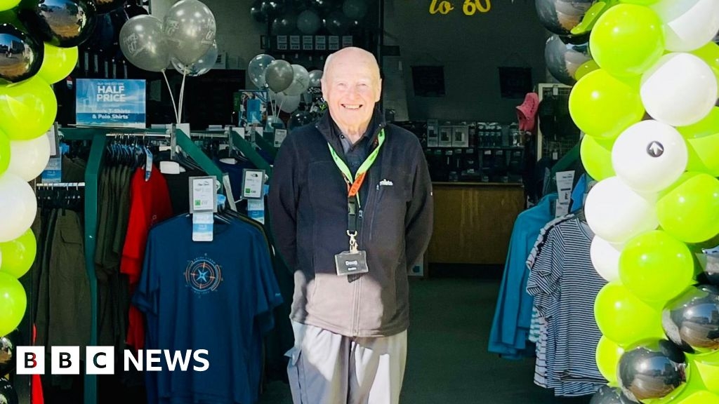 Man celebrates 60 years working at Chippenham camping shop