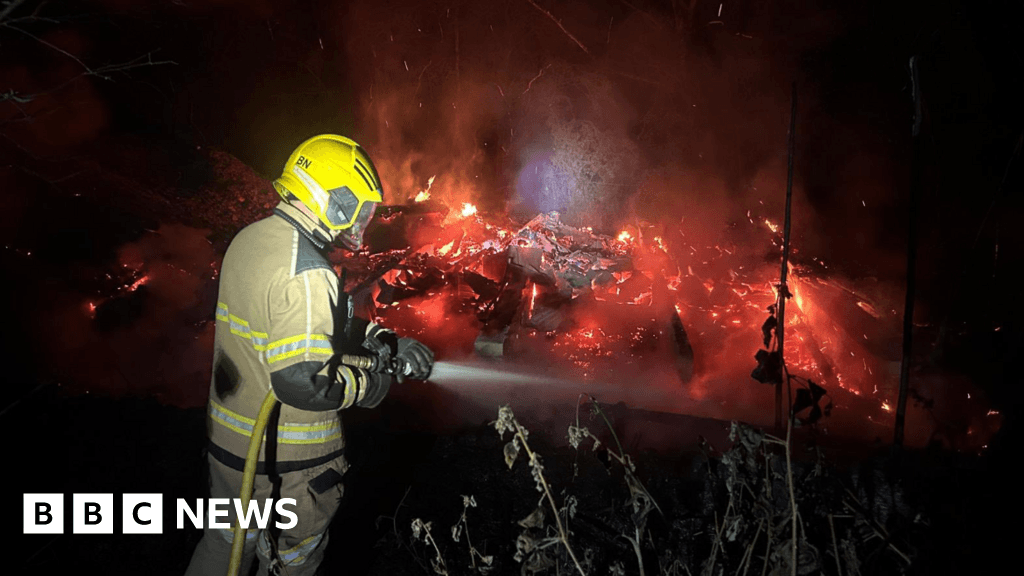 Highley pub's wooden chalet destroyed in fire