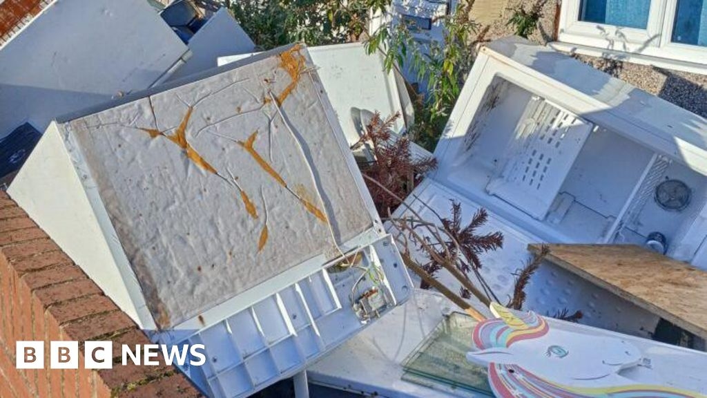 Man fined over fridge graveyard in Grimsby front garden