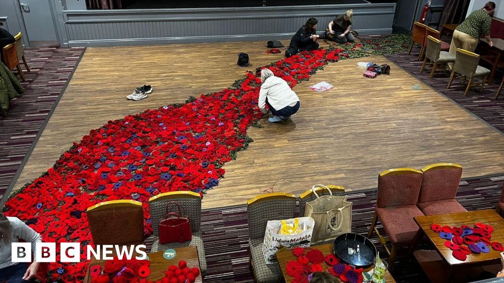 Handcrafted poppy cascade to go on display in Barnsley