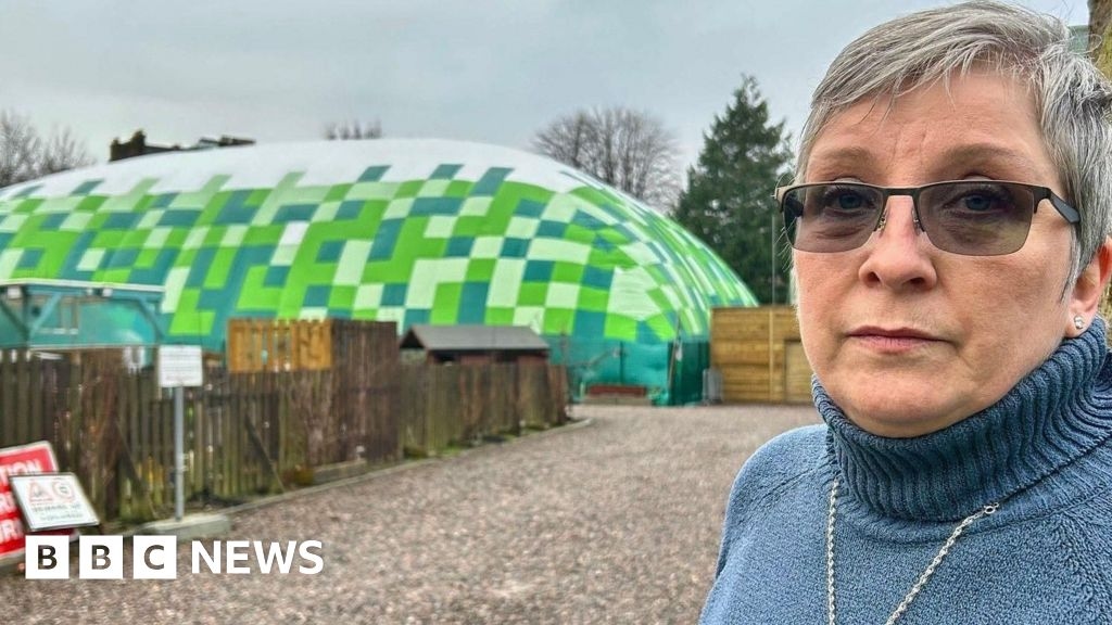 Angry neighbours dub Edinburgh inflatable dome 'enormous zit'