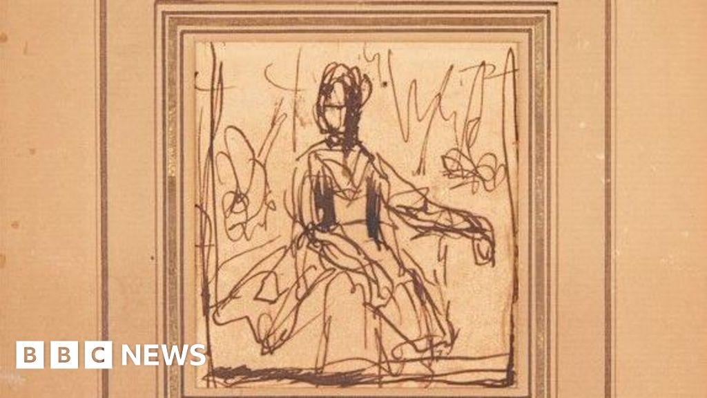 George Romney: Rare sketch portrait found in US wheelie bin