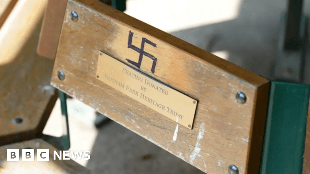 Man arrested after swastikas drawn on benches in Bognor Regis