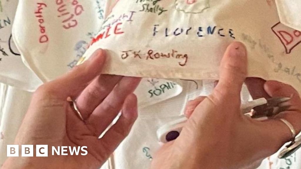 National Trust cover up tampered artwork in Derbyshire featuring JK Rowling