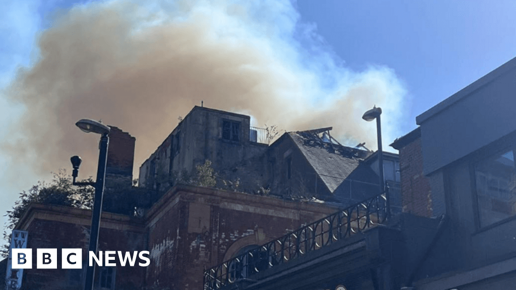 Firefighters tackle blaze at Derby's Hippodrome