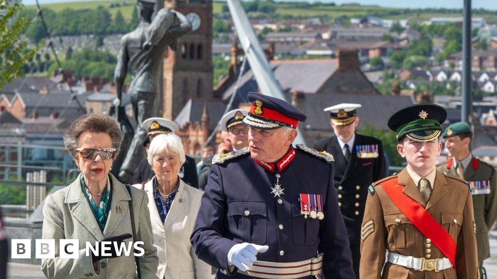 Princess Anne visits Londonderry to mark Battle of Atlantic