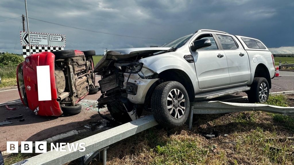 Boots Bridge crash sees driver taken to hospital