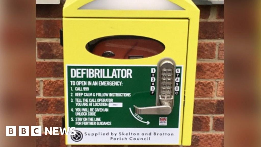 Appeal after two defibrillators stolen from Skelton