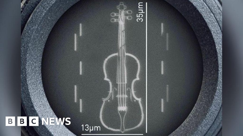 Scientists at Loughborough University create 'world's smallest violin'