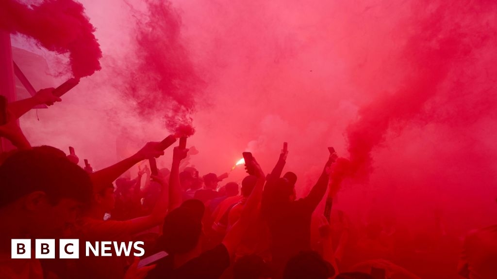 Police officer among 17 hurt by flares in Liverpool celebrations
