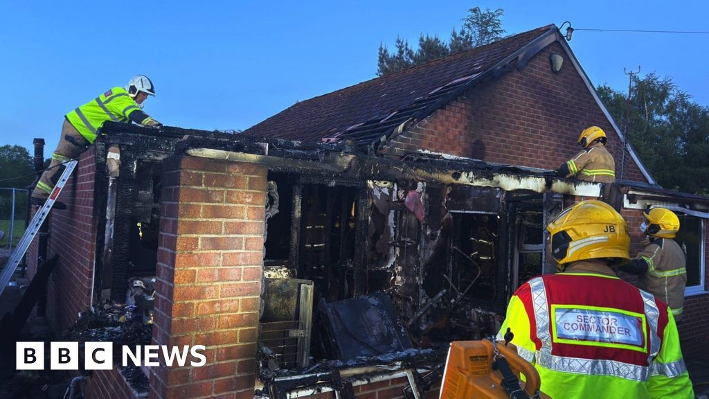 Shropshire chip pan fire destroys home and brings down cables