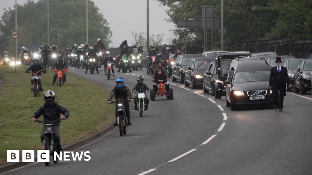 Layton Carr: Bikers pay tribute to boy killed in Gateshead fire
