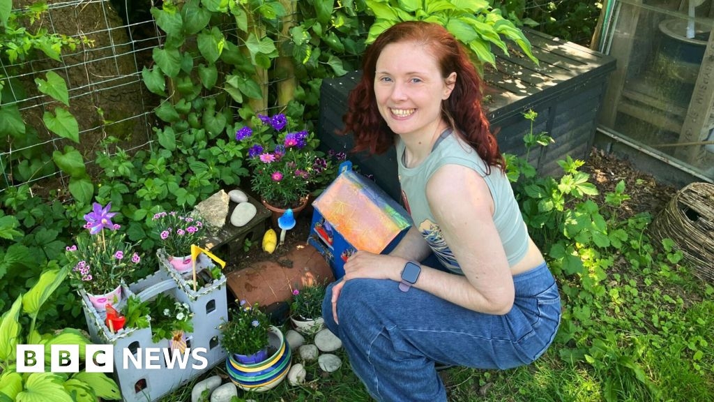 'I built a tiny castle for mice in my garden'