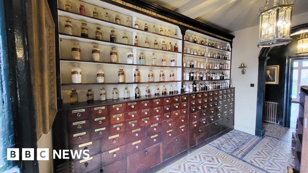 Complete Victorian pharmacist's shop up for auction