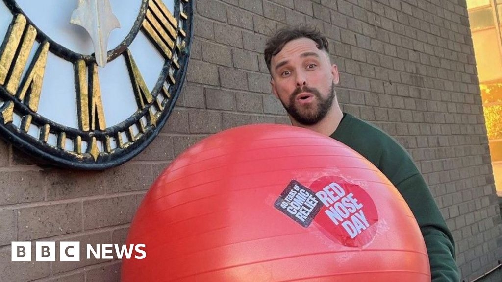 Comic Relief: BBC Radio Stoke's Lee Blakeman finishes 100 red noses charity challenge