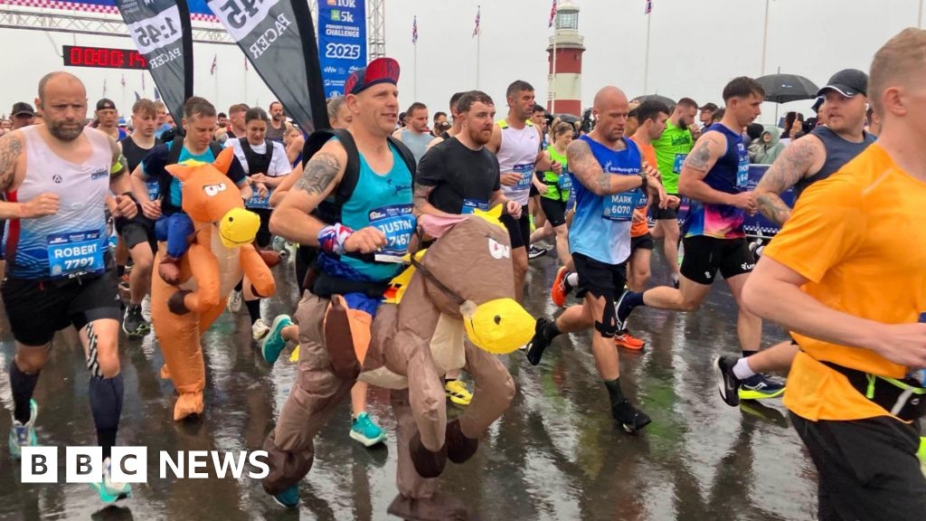 Plymouth half marathon: Thousands take to the streets