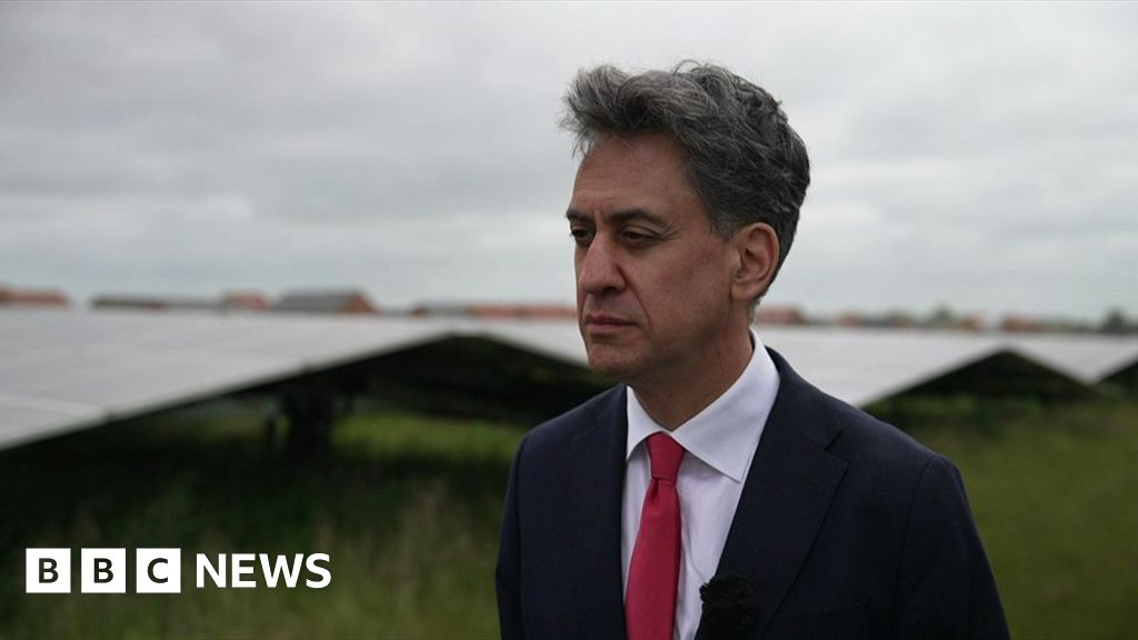 Ed Miliband criticises Reform UK's Net Zero stance