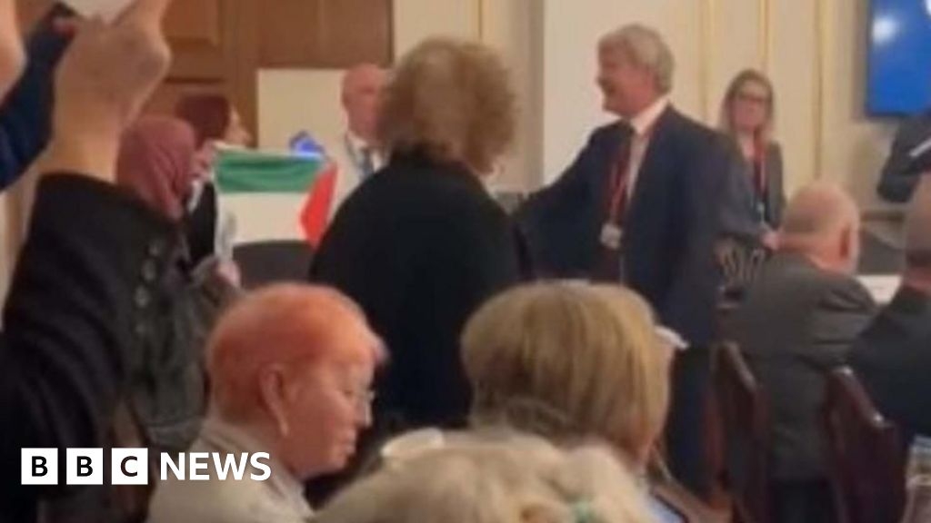 Chorley councillor who pushed protester during Gaza protest convicted of assault
