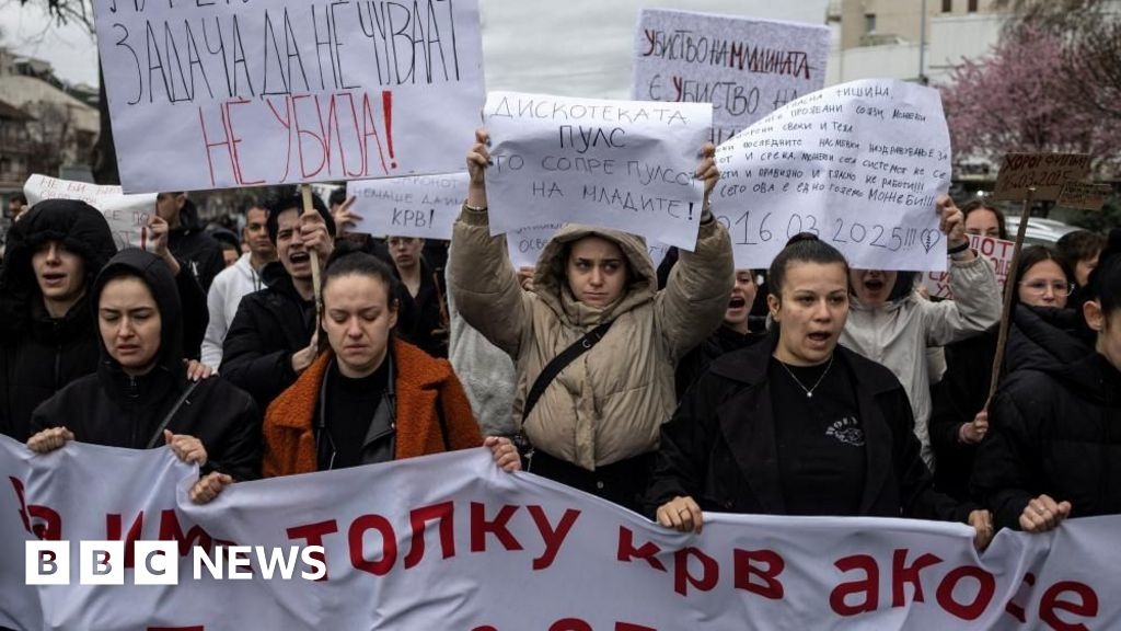 Nightclub fire: Protesters vent fury after North Macedonia disaster
