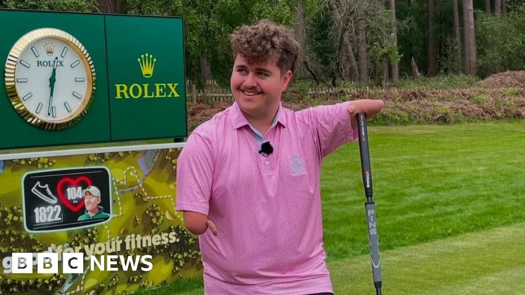 Jersey man born with no hands says golf 'saved his life'
