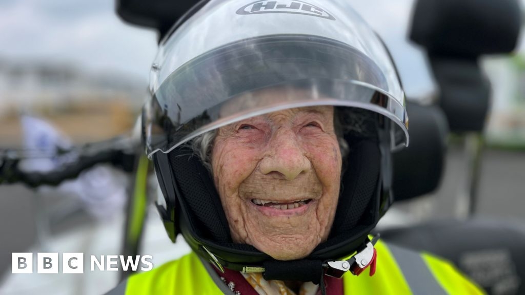 Great Yarmouth woman celebrates 107th birthday on a motorbike