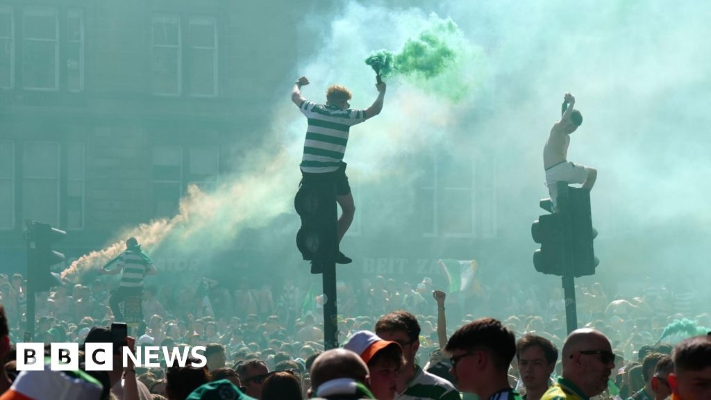 Nine arrested after 'disruptive' Celtic title celebrations