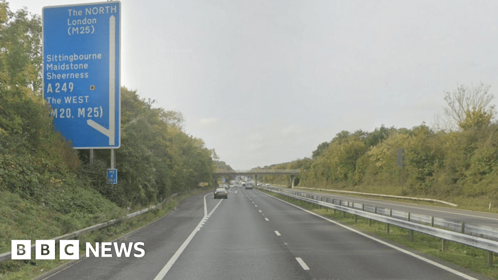 Five-vehicle crash caused closure of M2 London-bound carriageway