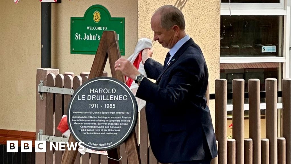 Jersey plaque honours concentration camp survivor