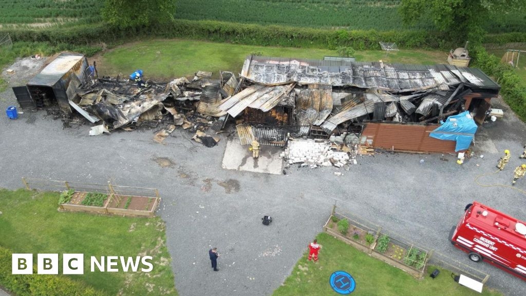 Much Wenlock farm shop 'completely destroyed' in fire overnight