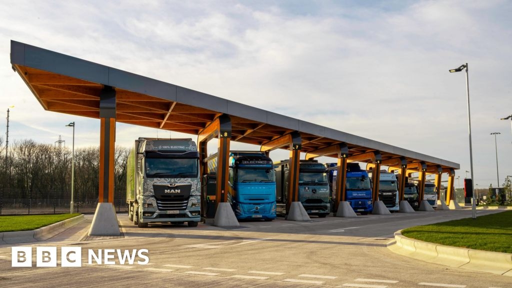 UK's first HGV electric charging hub opens in Immingham