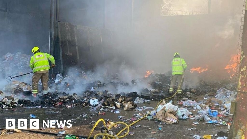 Three crews attend waste recycling centre fire in Braintree