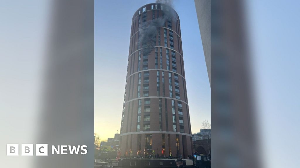 Residents evacuated after fire in high-rise Leeds apartment