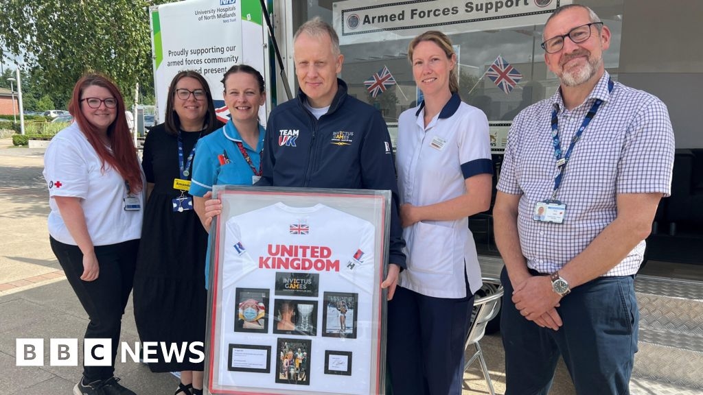 Biddulph veteran thanks hospital after competing in Invictus Games
