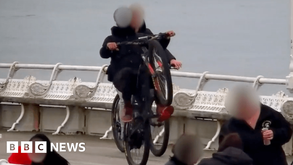 Police seize illegal e-bike used for wheelies on Torquay pier