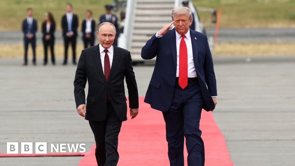 Watch: Moment Trump and Putin meet in Alaska for Ukraine talks