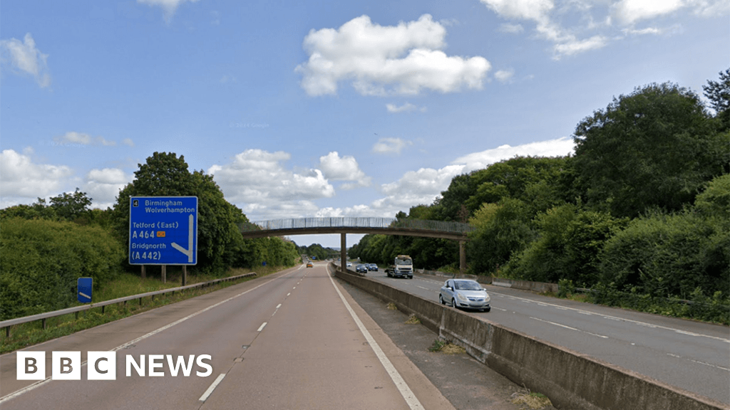 M54 carriageway in Shropshire shuts for maintenance