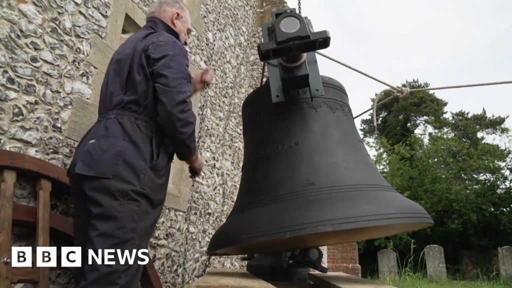 Bells ring at Ropley's St Peter's Church 11 years after fire
