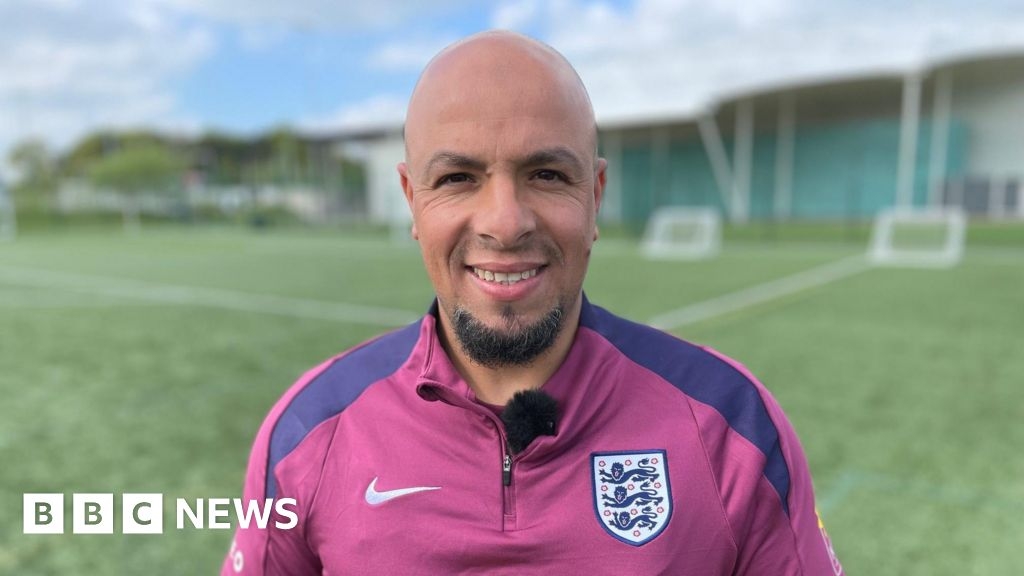 Refugee goalkeeper Fahd Saleh 'over the moon' to coach for England