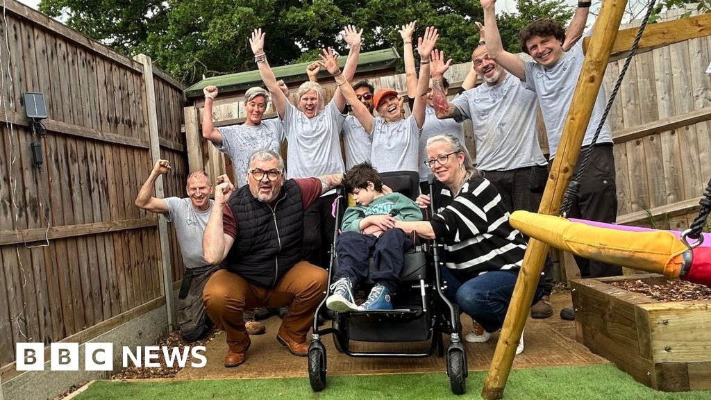 Helpers transform Swindon boy's garden in 48 hours