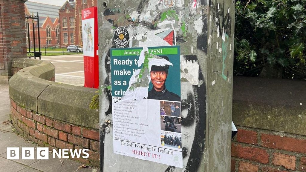 Anti-police posters in Lurgan and Belfast 'unacceptable'