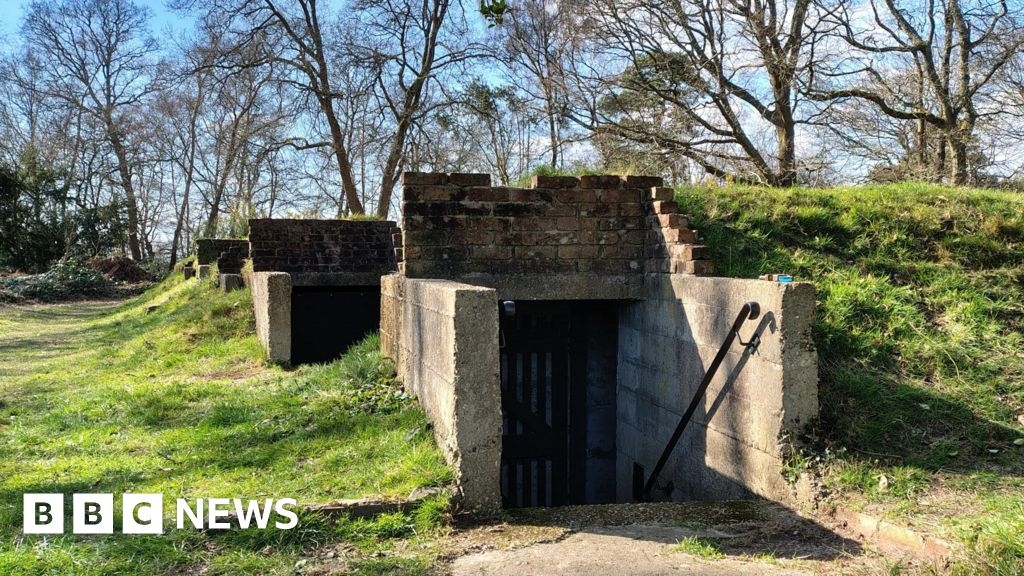 Limpsfield Common bunkers that sheltered a school in the Blitz