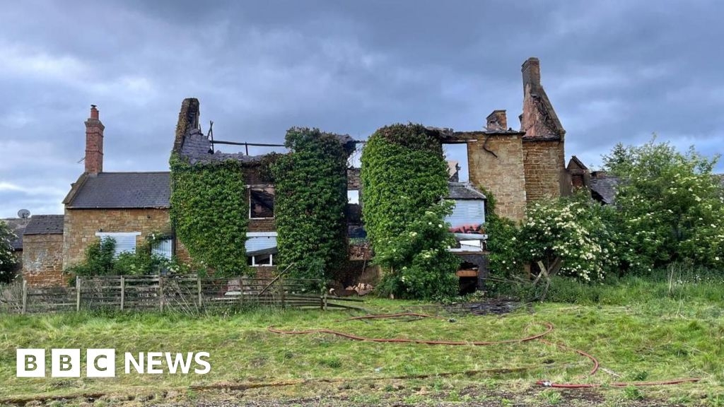 Firefighters tackle blaze at Althorp Estate farmhouse