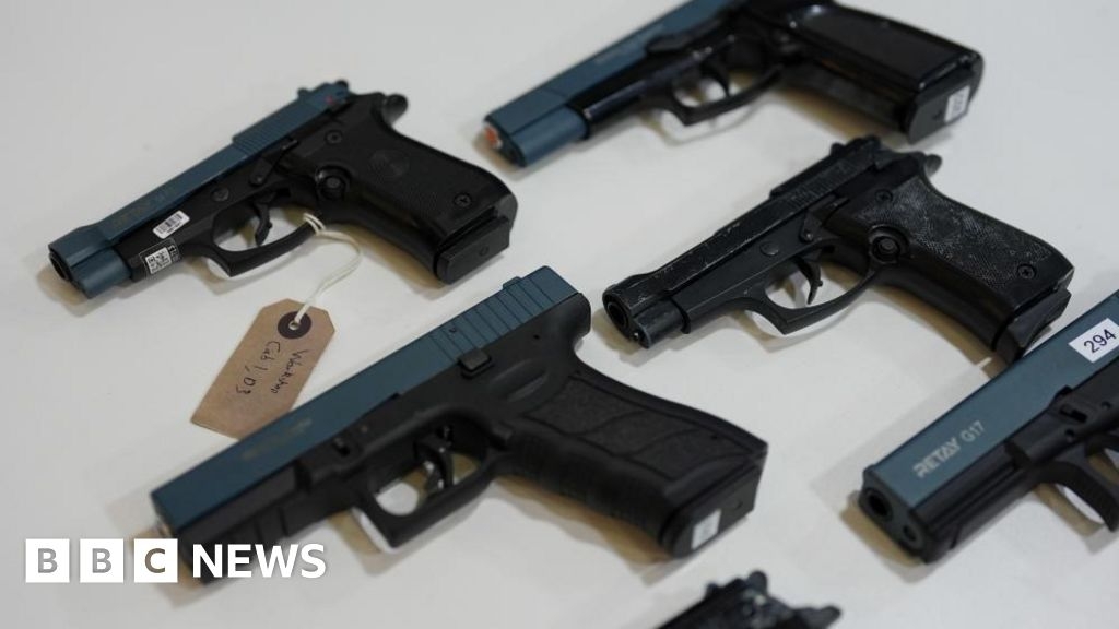 Cache of illegal blank firing guns handed in to police amnesty