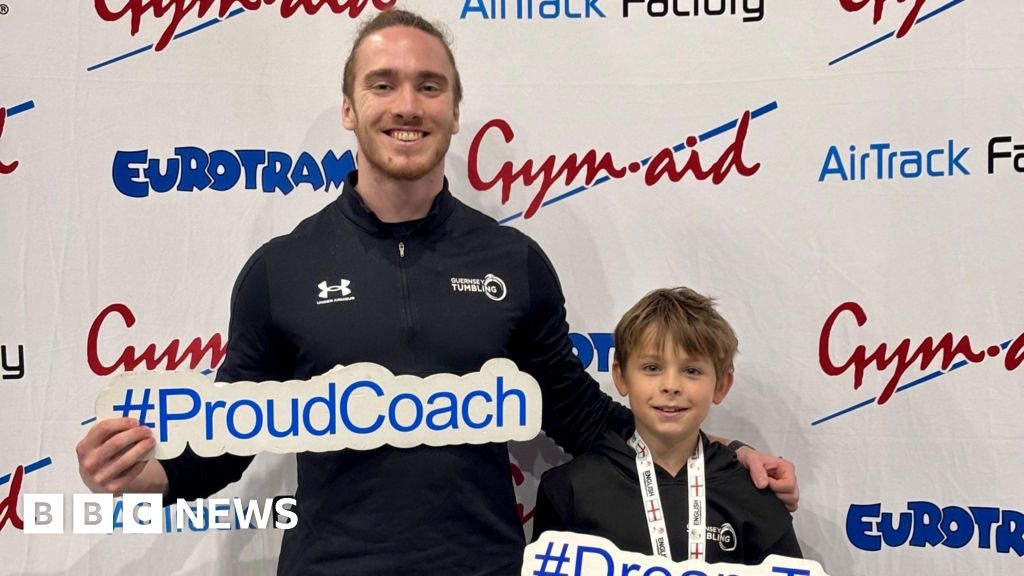 Robbie, 10, makes Guernsey gymnastics history with medal