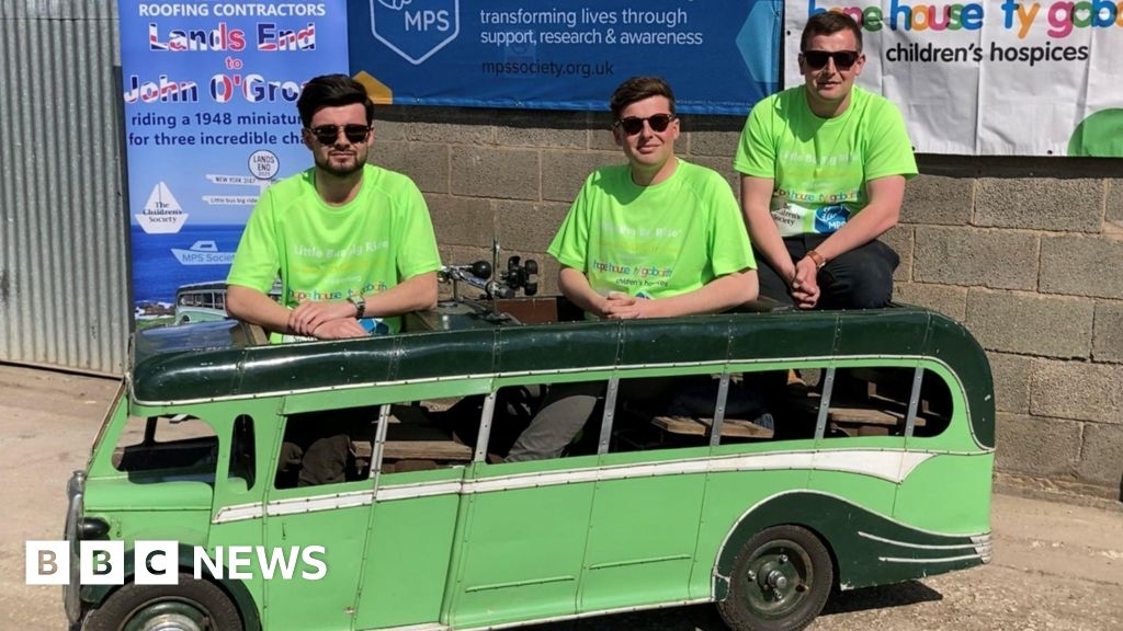 Nantwich brothers take tiny bus on epic journey for charities
