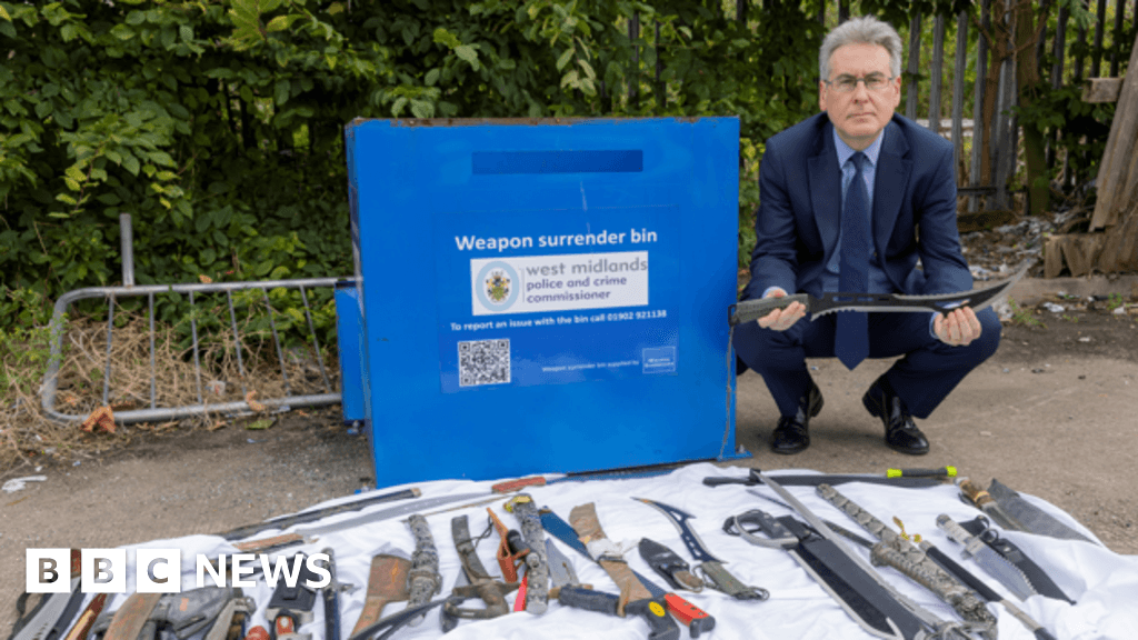 West Midlands PCC to double number of knife disposal bins in region