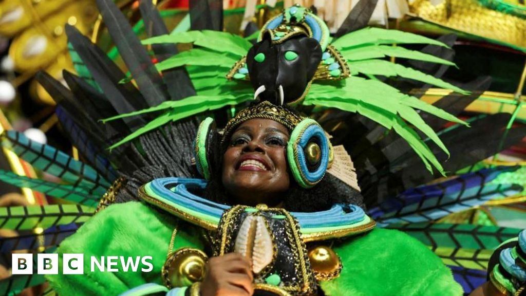 Rio Carnival: Flames, feathers and fangs feature in spectacular parade
