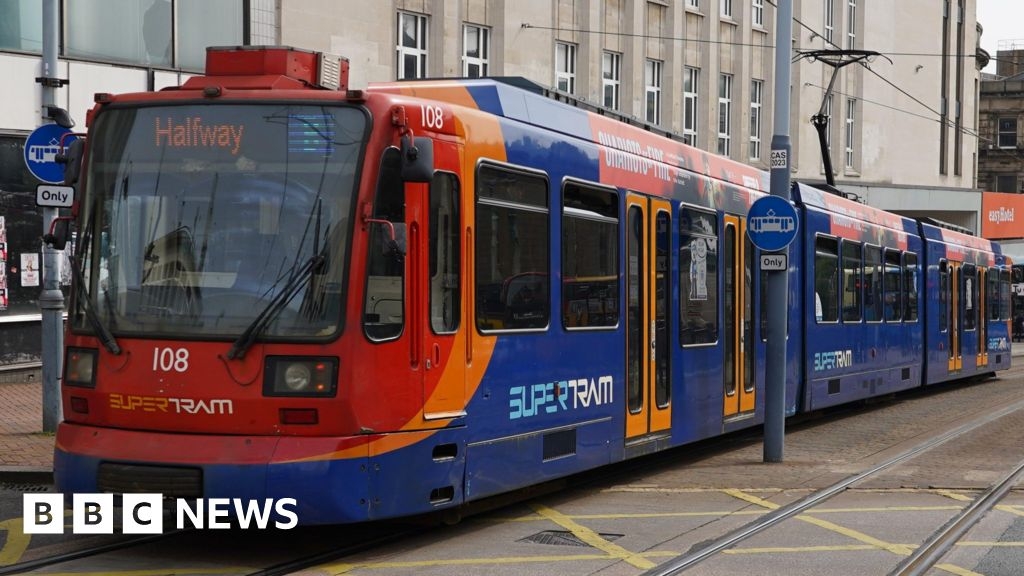 Sheffield Supertram bank holiday disruption due to improvements